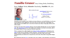 Desktop Screenshot of gruner-fam.de